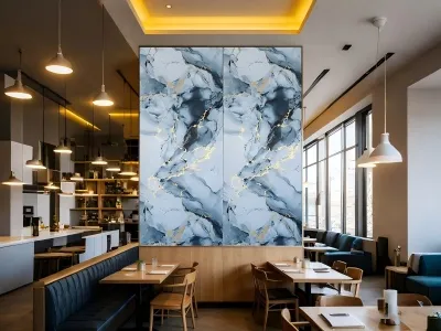 Výhody lesklého tmavého mramoru z PVC na dekoráciu vnútornej steny